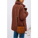Z-brown Women's Fashion Long Sleeve Lapel Zip Up Faux Shearling Shaggy Oversized Coat Jacket For Warm Winter Z-brown Women's Fashion Long Sleeve Lapel Zip Up Faux Shearling Shaggy Oversized Coat Jacket For Warm Winter