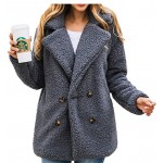 Z-dark Grey Women's Fashion Long Sleeve Lapel Zip Up Faux Shearling Shaggy Oversized Coat Jacket For Warm Winter Z-dark Grey Women's Fashion Long Sleeve Lapel Zip Up Faux Shearling Shaggy Oversized Coat Jacket For Warm Winter
