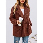 Z-brown Women's Fashion Long Sleeve Lapel Zip Up Faux Shearling Shaggy Oversized Coat Jacket For Warm Winter Z-brown Women's Fashion Long Sleeve Lapel Zip Up Faux Shearling Shaggy Oversized Coat Jacket For Warm Winter