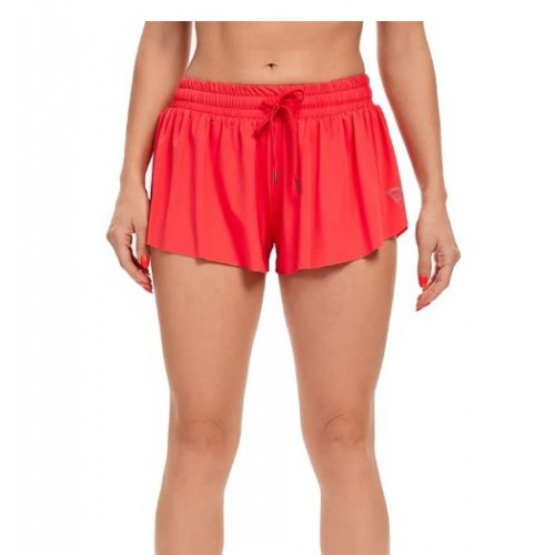 Red Women's Lithe Running Yoga Workout Gym Athletic Dress High Flex Push Up Shorts Red Women's Lithe Running Yoga Workout Gym Athletic Dress High Flex Push Up Shorts