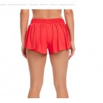 Red Women's Lithe Running Yoga Workout Gym Athletic Dress High Flex Push Up Shorts Red Women's Lithe Running Yoga Workout Gym Athletic Dress High Flex Push Up Shorts