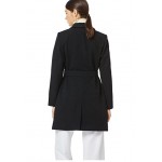 Women's Winter Coat Belted Notched Lapel Double Breasted Mid Long Elegant Trench Coat Women's Winter Coat Belted Notched Lapel Double Breasted Mid Long Elegant Trench Coat